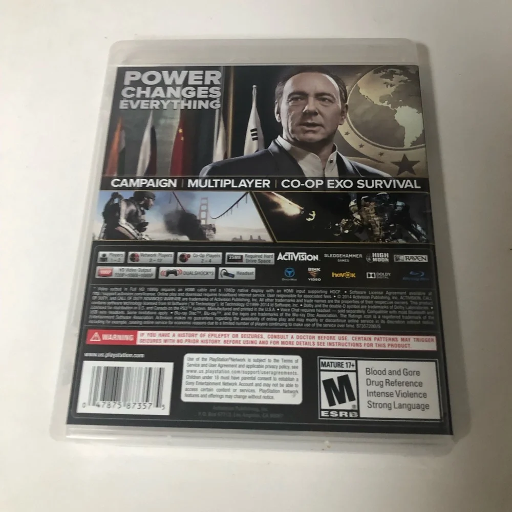 Call of Duty: Advanced Warfare Video‎ Game (Sony PlayStation 3, 2014) PS3